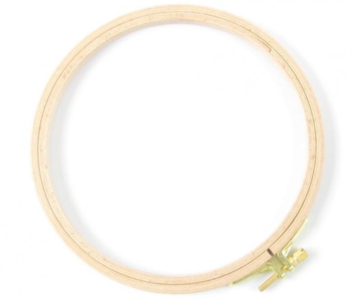 Drevená vyšívacia obrúčka, priemer 19 cm, hrúbka 8 mm, Nurge č. 4, turecký, silný