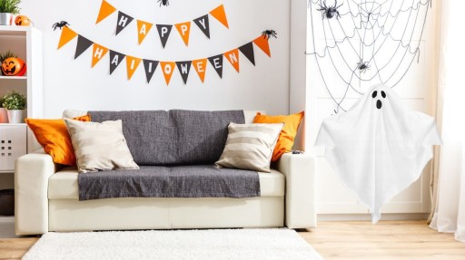 ZÁVISNÁ DEKORÁCIA GHOST HALLOWEEN BIELY FANTÓM
