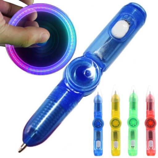 FIDGET SPINNER BALLPOINT ANTISTRESOVÉ 4 PERO TOČENIE PRE TRIKY TRIK