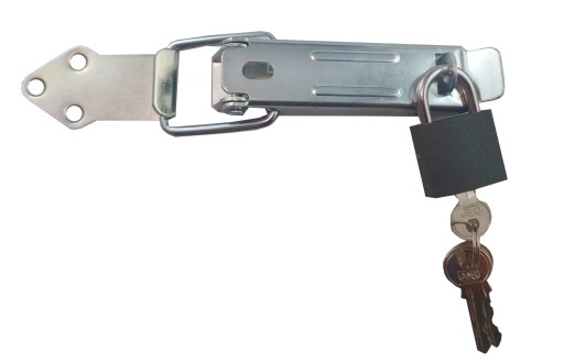 BOČNÝ VRETEN S PÁNTOM 30x190 STRIEBORNÝ VISNÝ ZÁMOK