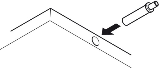 HAFELE PUSH BUMP KRÁTKY ŠEDÝ S MAGNETOM + PLATNÍK