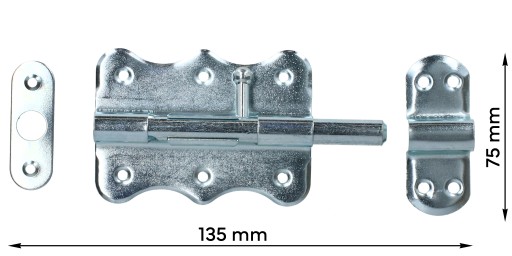 Závora dverí okrúhla 100 mm