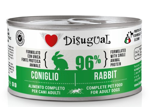 Disugual Mono Rabbit mokré krmivo pre psov 150g