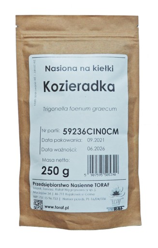 Semená senovky gréckej na klíčky 250g TORAF