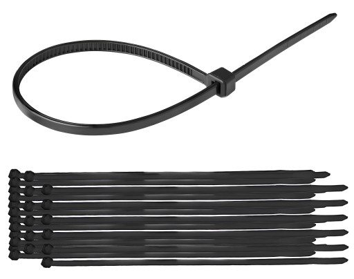 Sťahovacia páska Sťahovacia páska Sťahovacia páska 4,8 x 400 mm UV odolná čierna 25 ks