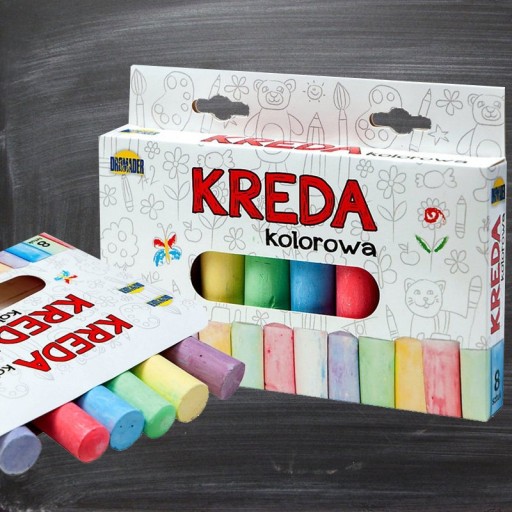 HRUBÁ FAREBNÁ CESTNÁ KRÍDA DO ŠKOLY NA MAĽOVANIE