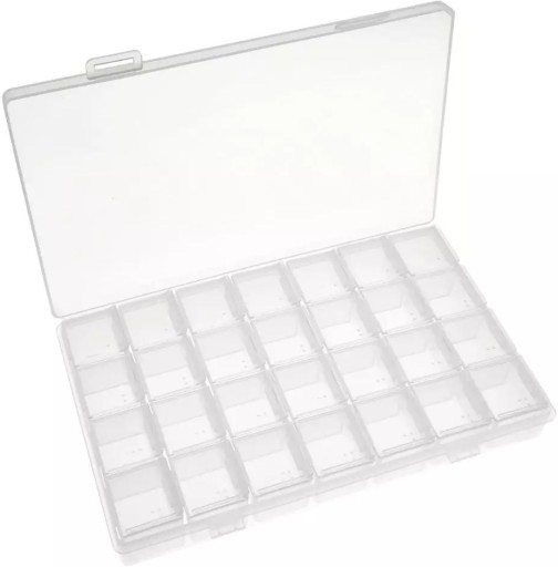 Organizér 17x11x2,7 cm, 28 priehradok, krabička na lieky OR30