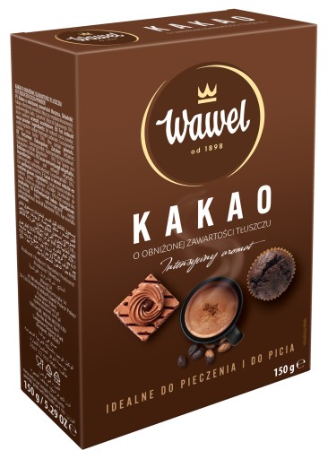 Wawel Kakao s NÍZKYM OBSAHOM TUKU 150G