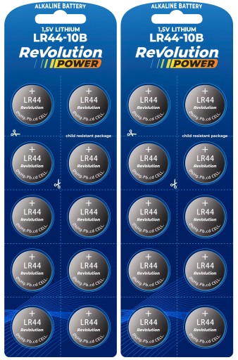 20x ALKALICKÁ BATÉRIA LR44 AG13 A76 LR1154 G13 NAJVYKONNEJŠIE 1,5V
