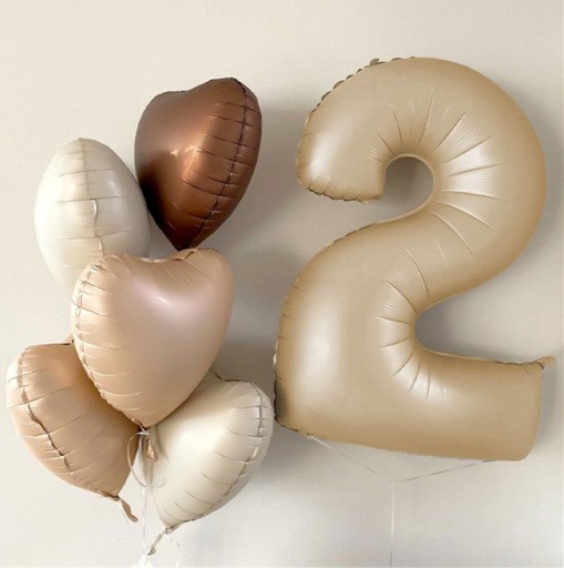 Balón z karamelovej fólie číslo 1 ONE héliový 100cm