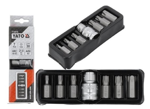 TORX SADA NÁSTROJOV SKRUTKOVAČA T25-T55 YATO YT-0410 7 ks.