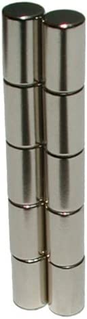 Neodymový magnet valcový MW 8 x 5mm N38 10 ks.
