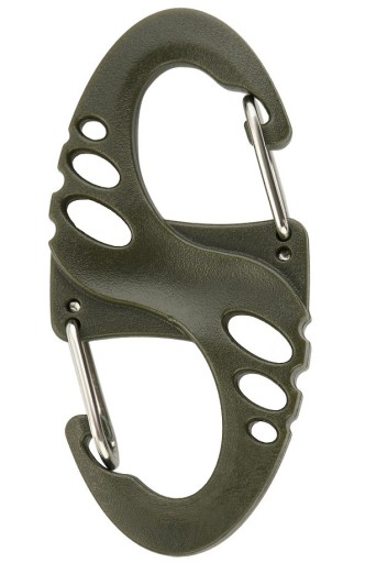M-TAC KARABÍNA 3x Obojstranný S-háčik KEYRING Light Olive