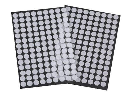 SILNÉ SAMOLEPIACE KRÚŽKY NA VELCRO KRUHY 10mm BIELE 126 ks.