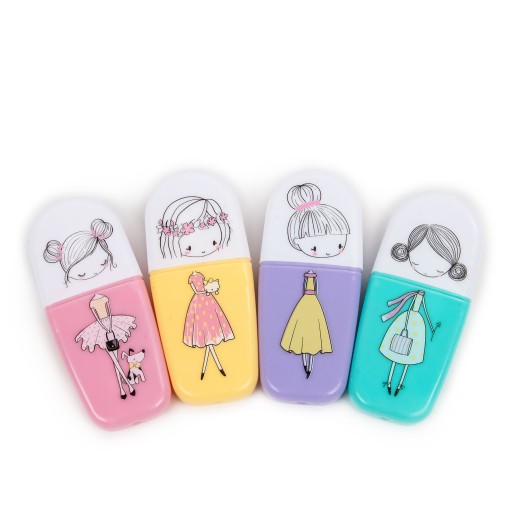 Mini pastelové zvýrazňovače New Look Princesses 4 farby Kidea