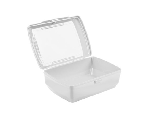 RAŇAJKOVÝ KONTAJNER NA SENDVIČE POĽSKÝ NÁRODNÝ NÁRODNÝ NÁRODNÝ BIELY REKLAMA GADGET