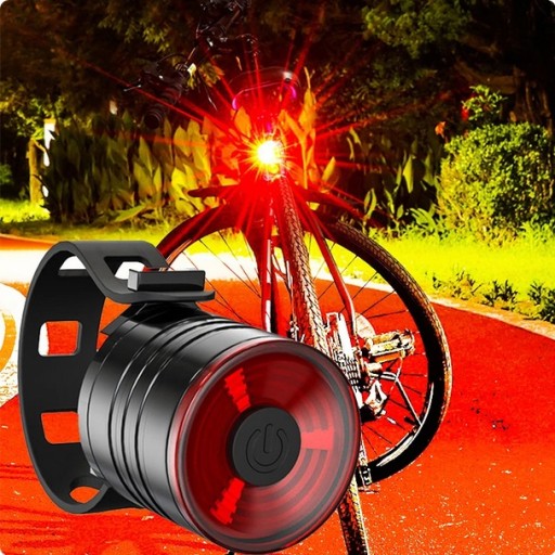 VÝKONNÉ LED ZADNÉ BICYKLE SVETLO, okrúhle, VODEODOLNÉ