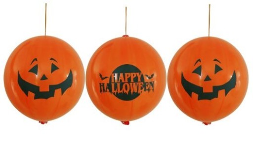 Halloween tekvica Balloons Balloons s gumou, 3 ks.