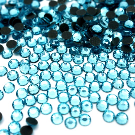 Thermo Crystals sklenené kamienky Hotfix Blue 4mm 1000 kusov
