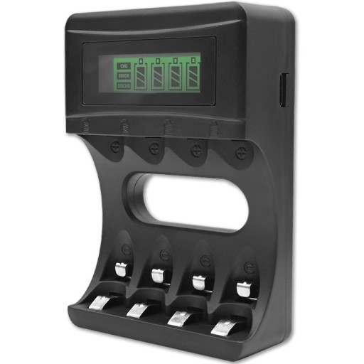 Univerzálna nabíjačka pre Ni-MH prstové batérie typu R03 AAA R6 AA LCD