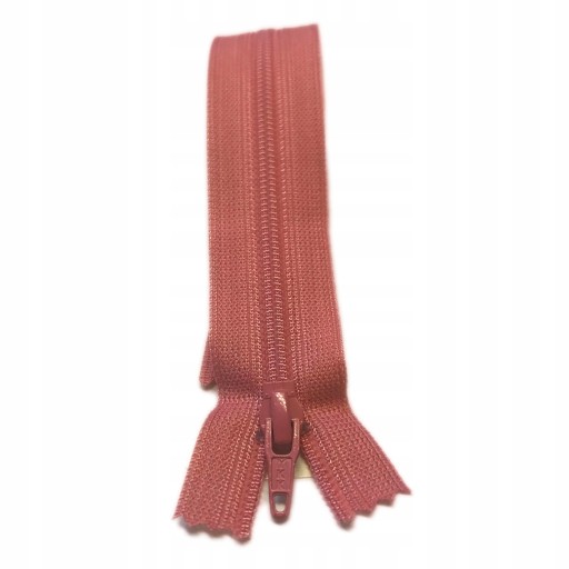 YKK plastový zips 20 cm na nohavice DIRTY PINK