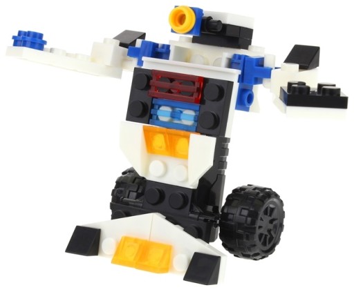 Stavebné bloky City 2v1 robot policajného auta