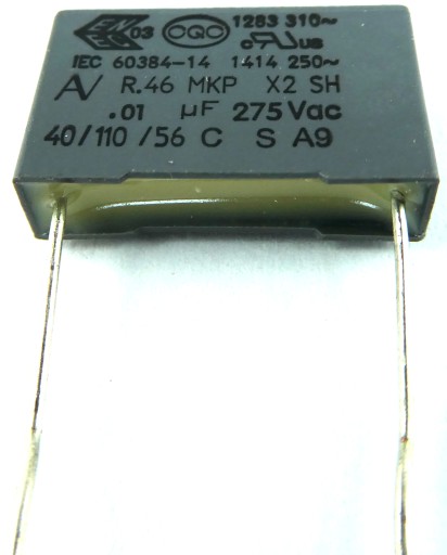 Fólia ARCOTRONICS 0,01uF 10nF 10% 275V AC 50ks.