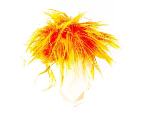 ORANŽOVÁ HRUBÁ PAROCHŇA ČERVENÝ OUTFIT