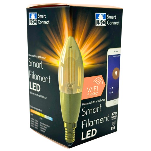 E14 470 lumenová LED žiarovka Smart Connect