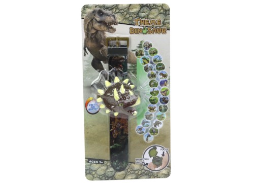 Hodinky 3D projektor Dinosaur Triceratops 22 cm x 5 cm x 3 cm
