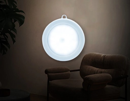 LED lampa, pohybový senzor súmraku, háčik na BATÉRIE