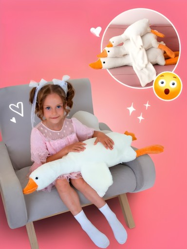 PLYŠOVÝ VANKÚŠ HUSKA MASKOT PIPA HRAČKA HRAČKA DLHÁ HUSKA VTÁK 48