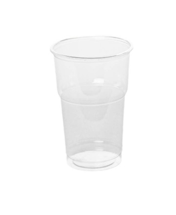 Plastový pohár, transparentný PP, 400 ml, 50 ks