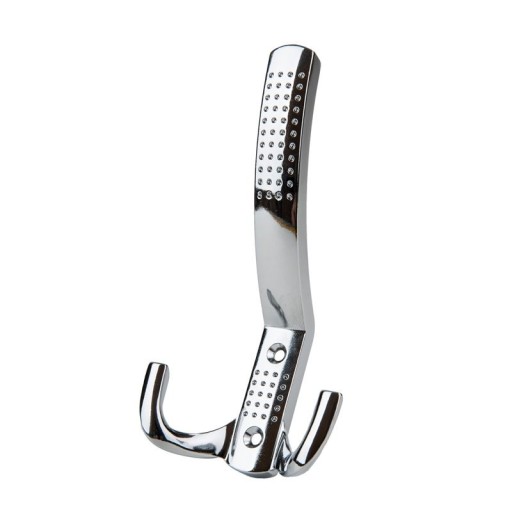 TROJSTENNÝ NÁBYTOK VEŠIAK CHROMOVÝ HÁK 15 cm AMIX W001/C skrutky