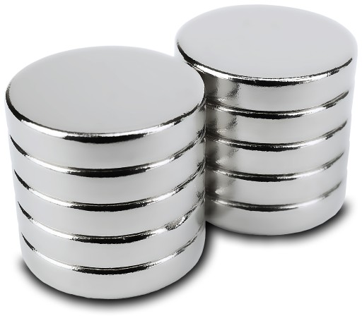 SILNÝ VALEC NEODYMIOVÝ MAGNET 10x2 mm, okrúhly, Sensei - 10 ks.