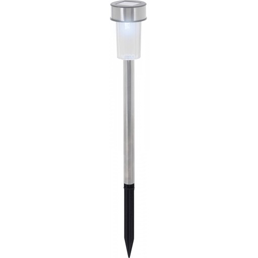 PROGARDEN SOLAR LAMPA 27,5CM STRIEBORNÁ