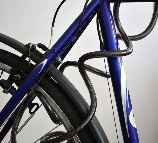 Zámok na bicykel Zámkový motorový kočík 88cm 9mm + držiak na rám