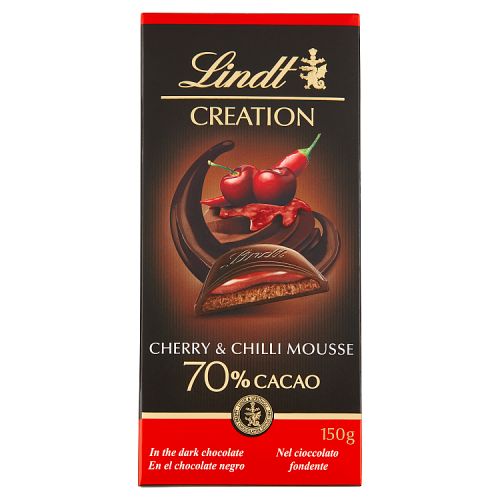 Lindt Creation Tmavá čokoláda 70% cherry chilli Cherry Chilli Mousse 150g