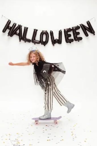 Balónové dekorácie Halloweenske dekorácie čierne písmená