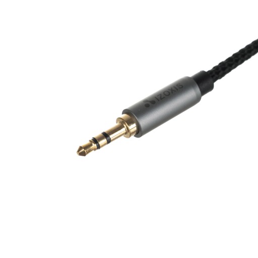 Silný opletený kábel Aux Mini Jack 3,5 mm 1,75 m zlatý