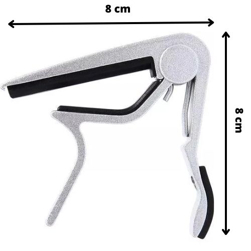 Capo PRO strieborná kovová ukulele gitara