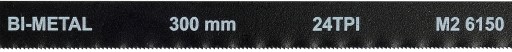 PÍLOVÝ LIST BI-KOVOVÝ M2 + CrV 6150 NA KOV 300mm 24 TPI 2 KS VOREL