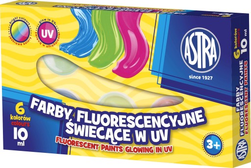 Astra DEKORATÍVNE FARBY FLUO UV 6 farieb 10 ml
