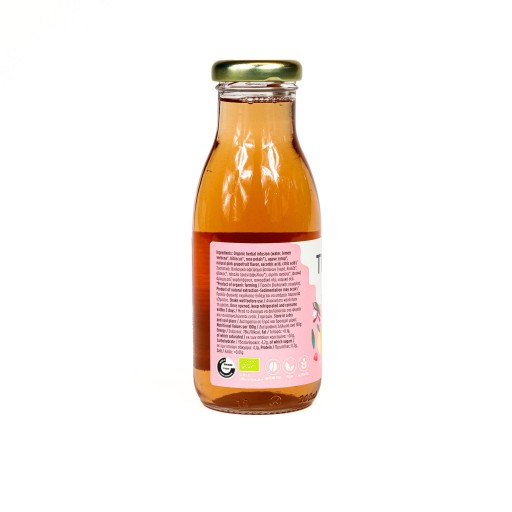 Ľadový čaj s ružovým grapefruitom, verbenou a lupeňmi ruží 300 ml
