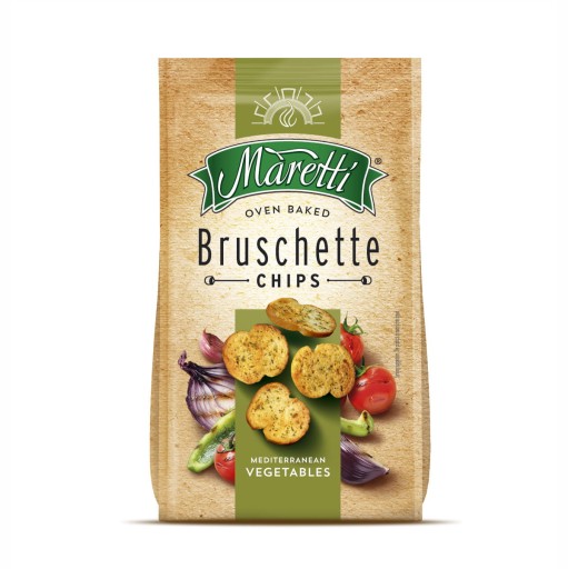 Bruschetta Maretti chlebové lupienky, mix zeleniny, 70g