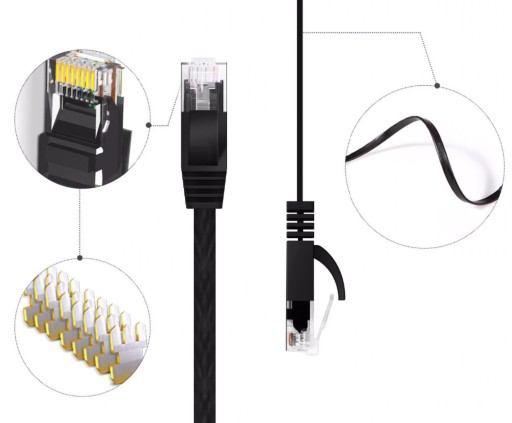 LAN ETHERNET RJ45 UTP CAT6a 6a 1M KÁBL