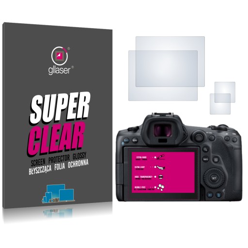 GLLASER SuperClear SC 4H ochranná fólia pre Canon EOS R5 / 2 ks.