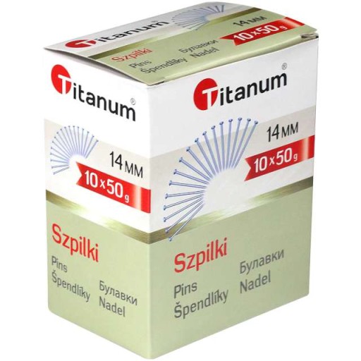 KRÁTKE krajčírske špendlíky 14 mm na polystyrén 50