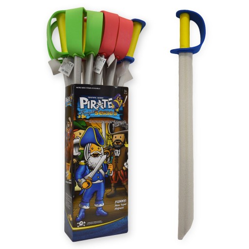 MEČ MÄKKÝ PENOVÝ, PENOVÝ PIRÁT RYTIER 70 CM