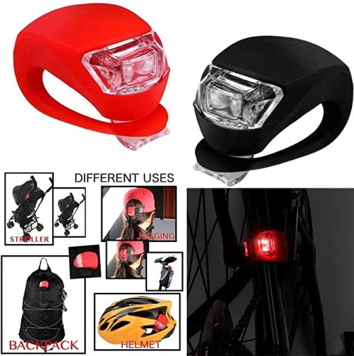 LED SVETLÁ NA BICYKEL 3 BEZPEČNOSTNÉ REŽIMY 6 KS